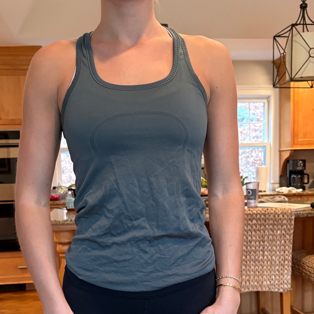 Lululemon Athletica Green Tank Top